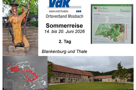Sommerreise 2026 - Tag 2: Blankenburg und Thale Sommerreise 2026 - Tag 2: Blankenburg und Thale