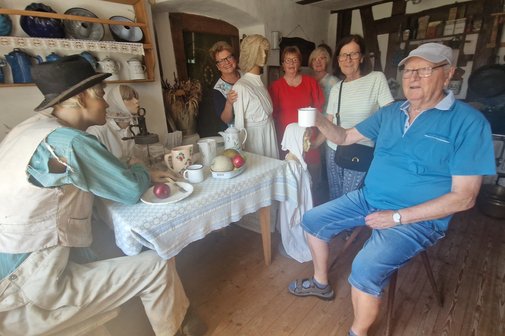 Lustige Stimmung in der Heimatstube