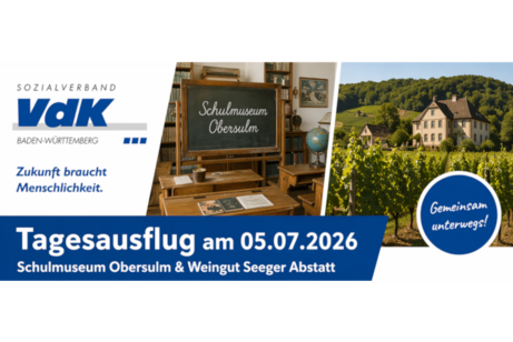 Das Bild zeigt eine Weinberglandschaft und Hinweise f&uuml;r unseren Tagesaudflug.