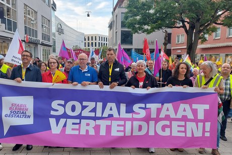 VdK'ler bei der Protestkundgebung