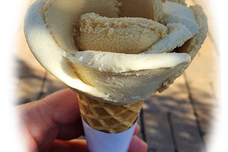 Treffen im Eiscafé
