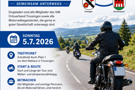 Motorradausfahrt am 5.7.2026