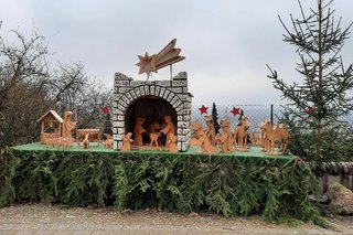 Krippe auf dem Krippenweg bei der Klosterkirche