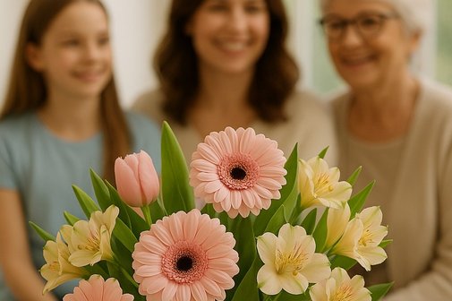 Muttertag mit Blumen