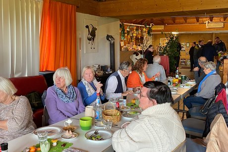 Mitglieder beim Vesper