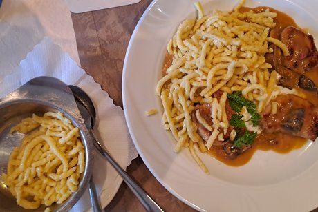 Schweinelenden mit Spätzle