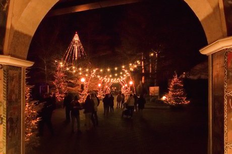 Abendstimmung im Winterzauber vom Europapark