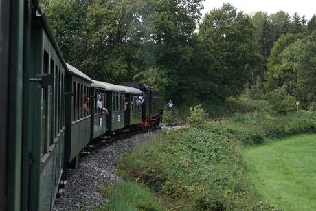 Auf in den Wald, die Lok voran