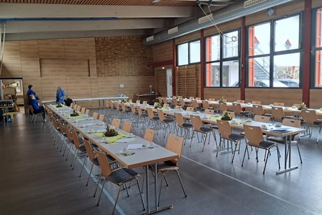 Geschmückte Tische