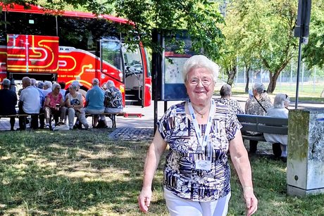 Erika bei der Mittagspause