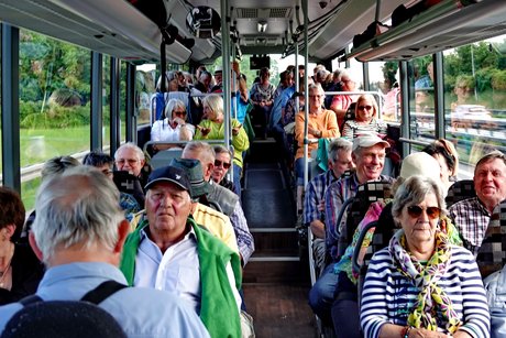 Die Gruppe des OV Gruibingen auf der Fahrt nach Wangen