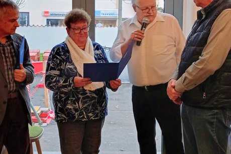 Anita Gierden - Auszeichnung mit Goldener Verdienstnadel VdK Landesverband Baden-W&uuml;rttemberg