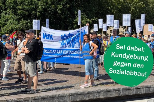 VdK Mitglieder demonstrieren