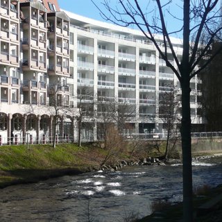 Die Kreisverbandsgeschäftsstelle in der Bissingerstraße im Herzen Pforzheims, neben der Seniorenresidenz Ambiente, direkt an der schönen Enz