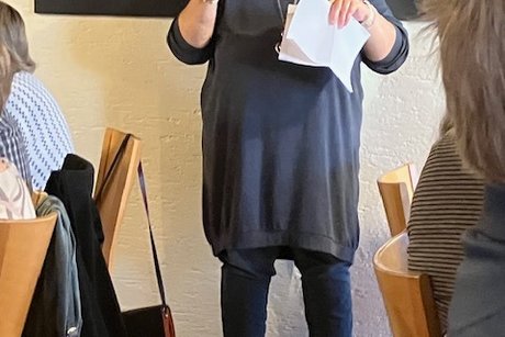 Vertreterin des Kreisverbandes Esslingen beim Informationsvortrag