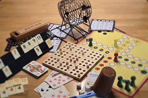 Verschiedene Gesellschaftsspiele
