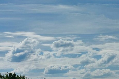 Blick in die Wolken