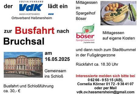 Busfahrt Bruchsal