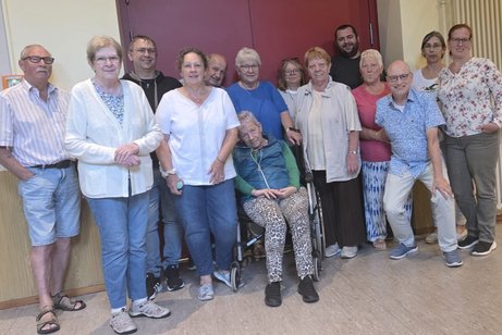 Der "Harte Kern" beim Kaffee-Nachmittag