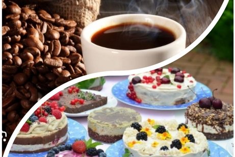 Kaffee und verschiedene Torten