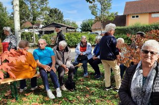 in Reichenau angekommen und zuerst Kaffeepause