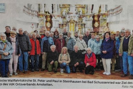 Dei Reisegruppe des VdK Ortsverband Amstetten
