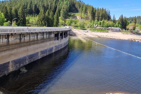 Die Staumauer am Schluchsee