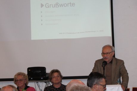 Hartmut Schlipf beim Gru&szlig;wort