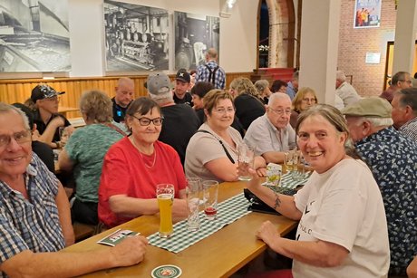 Nach der F&uuml;hrung wurde zum Freitrunk eingeladen