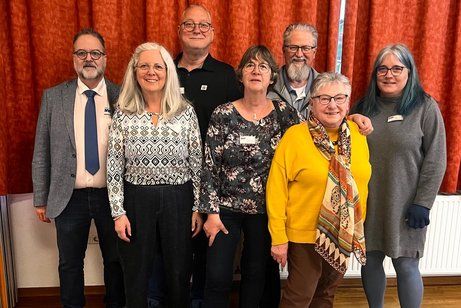 Auf dem Bild ist die Vorstandschaft des VdK Ortsverband Offenburg zu sehen