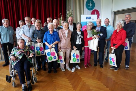 Die für langjährige Treue geehrten Mitglieder