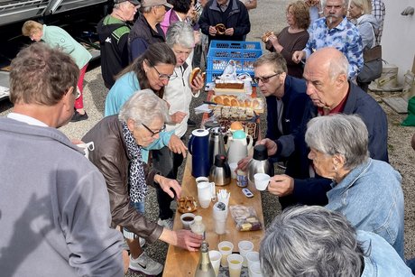 Frühstückspause beim Gasthaus Hirsch in Geisingen Frühstückspause beim Gasthaus Hirsch in Geisingen