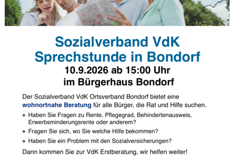 VDK Sprechstunde vor Ort