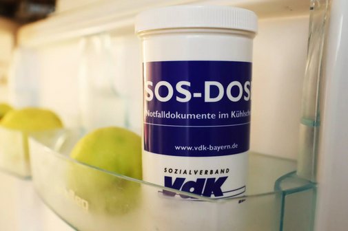 SOS Notfalldose mit Hilfe des Kühlschranks