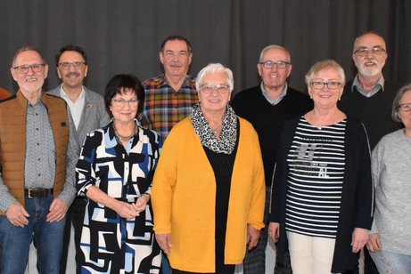 Die neu gewählte Vorstandschaft des VdK Straßberg