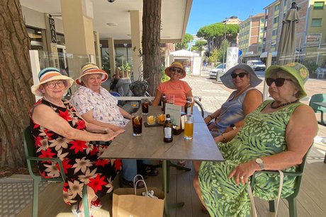 Bunte "Schwälbchen" in der Stadt HM