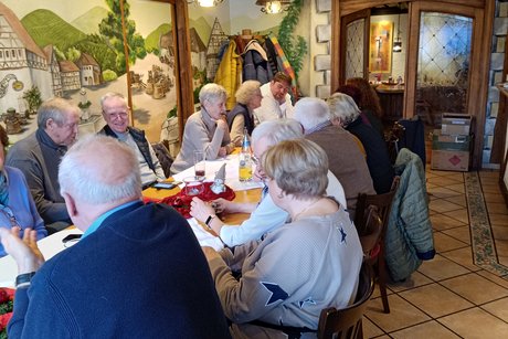 Mitglieder des Ortsverbands Althengstett Gechingen bei der Weihnachtsfeier