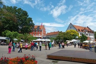 Reiseteilnehmer in Lindau