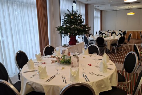 Der vorbereitete Saal