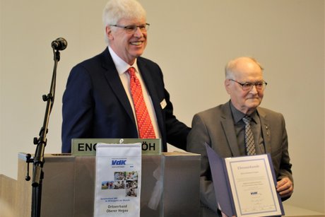 v. l. n. r: Gerhard Winter, Vorsitzender; Manfred Flegler, Ehrenvorsitzender