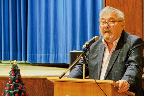 Begrüßung der Gäste duch Manfred Handt Begrüßung