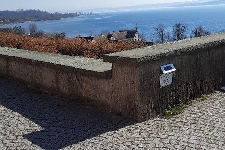 Bodensee - Aussicht vom Vorplatz Kloster Birnau