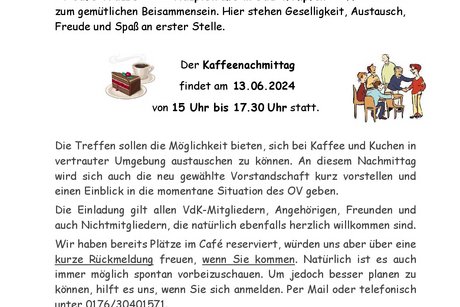 Bild zeigt das Einladungsschreiben