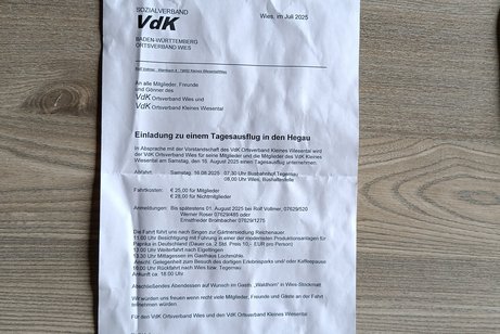Ihr VdK Ortsverband Wies