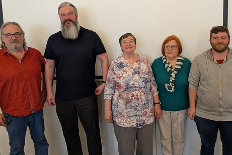 Der Vorstand des Tettnanger VdK (von links): Roman Boch, Simon D&uuml;nser, Gertrud Sterk, Heidi Kerschbaumer, Andr&eacute; Weizenegger.