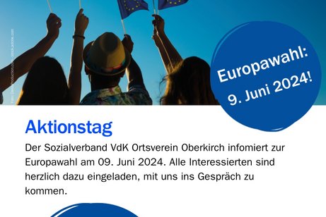 Plakat zum Aktionstag EU-Wahl 2024