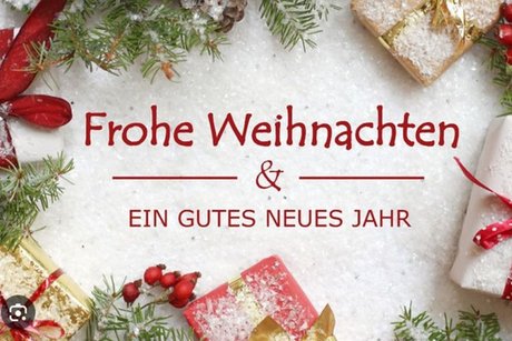 Frohe Weihnacht, gutes neues Jahr