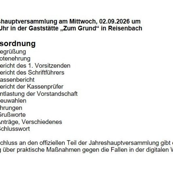Mitgliederversammlung 2026
