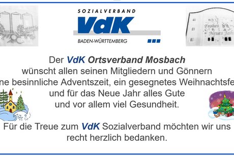 Winter-/Adventsfeier 2025 - Weihnachtsgru&szlig; und Neujahrsgru&szlig;