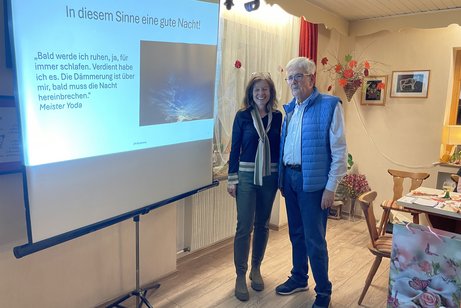 Wolfgang Meyer mit Frau Dr. Katrin Schneider